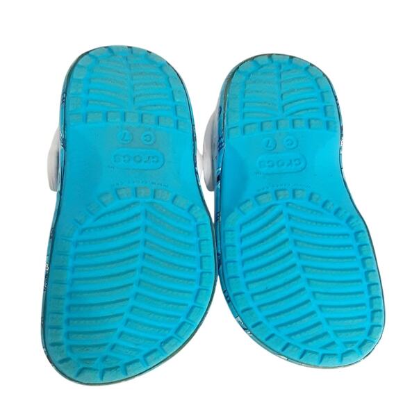 Crocs Sesame Street Cookie Monster Slip On Clogs Boys 7 Water Shoes Comfort - Picture 8 of 9